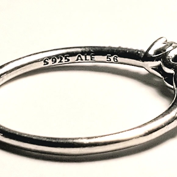 Authentic NEW Pandora Clear Three Stone Ring S925ALE - Picture 6 of 9